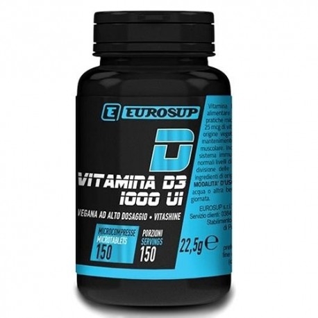 Vitamina D Eurosup, Vitamina D3, 150 cpr.