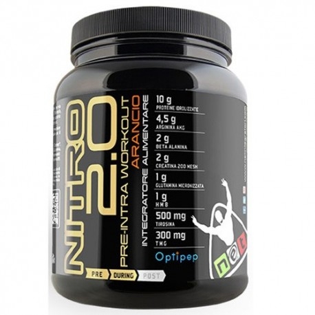 Pre Workout Net Integratori, Nitro 2.0, 600 g