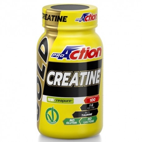 Creatina Proaction, Creatine Gold, 100 Cpr.
