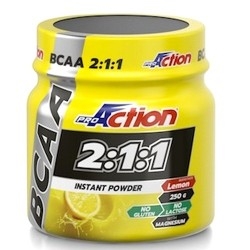 Aminoacidi Ramificati (Bcaa) Proaction, Bcaa 2:1:1 Instant Powder, 250 g.