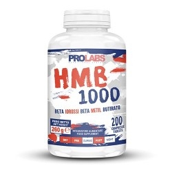 HMB (IdrossiMetilButirrato) Prolabs, HMB 1000, 200 cpr.