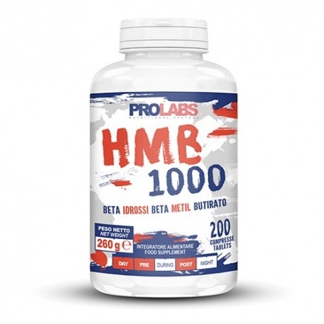 HMB (IdrossiMetilButirrato) Prolabs, HMB 1000, 200 cpr.