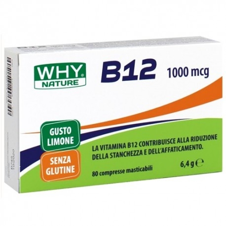 Multivitaminici - Multiminerali WHY Nature, B12, 80 cpr. masticabili