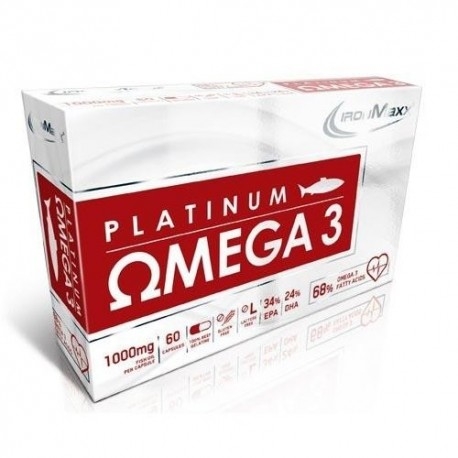 Acidi Grassi IronMaxx, Platinum Omega 3, 60 cps. (Sc.09/2024)