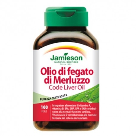 Omega 3 Jamieson, Olio di Fegato di Merluzzo, 100 Perle.