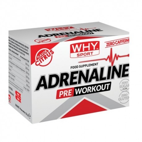Pre Workout WHY Sport, Adrenaline, 10 bustine