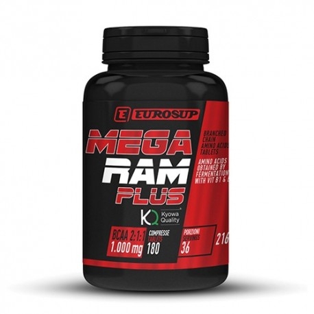 Aminoacidi Ramificati (Bcaa) Eurosup, Mega Ram Plus, 180 Cpr.