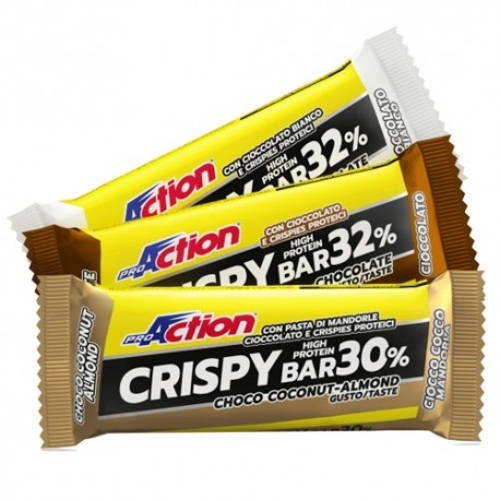 Barrette proteiche Proaction, Crispy Bar, 50 g.