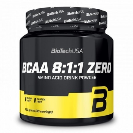 Aminoacidi Ramificati (Bcaa) BioTech Usa, Bcaa 8:1:1 Zero, 250 g.