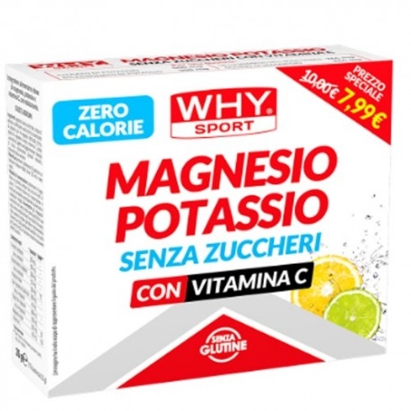 Zinco e Magnesio WHY Sport, Magnesio Potassio Senza Zuccheri, 10 pz