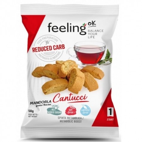 Biscotti e Dolci Feeling Ok, Cantucci +Protein, 50 g