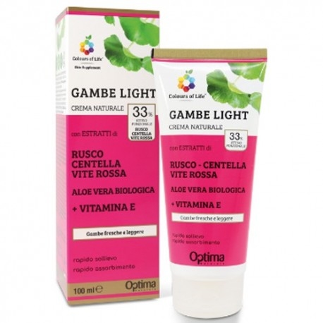 Tonico gambe Optima Naturals, Gambe Light, 100 ml