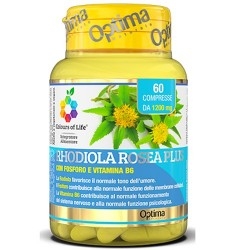 Rodiola Rosea Optima Naturals, Rhodiola Rosea Plus, 60 cpr