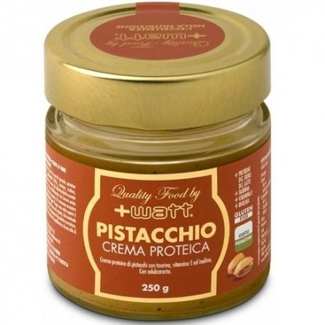 Creme Proteiche +Watt, Pistacchio crema proteica, 250 g
