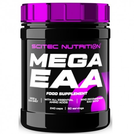 Aminoacidi essenziali Scitec Nutrition, Mega EAA, 240 cps