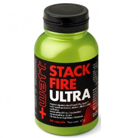 Dimagranti e Termogenici +Watt, Stack Fire Ultra, 90 cps.