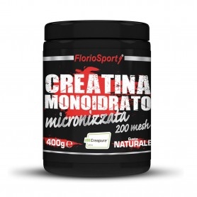 Creatina FlorioSport, Creatina Monoidrato (Creapure®) Micronizzata 200 mesh, 400 g.