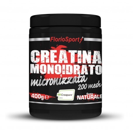 Creatina FlorioSport, Creatina Monoidrato (Creapure®) Micronizzata 200 mesh, 400 g.