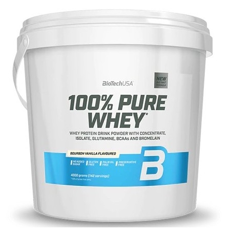 Proteine del Siero del Latte (whey) BioTech Usa, 100% Pure Whey, 4000 g