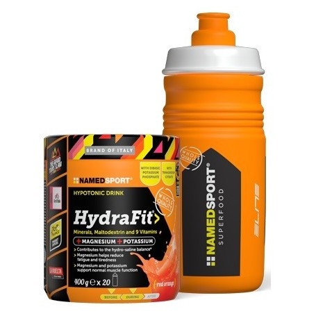 Idratazione Named Sport, Hydra Fit + Borraccia, 400 g.
