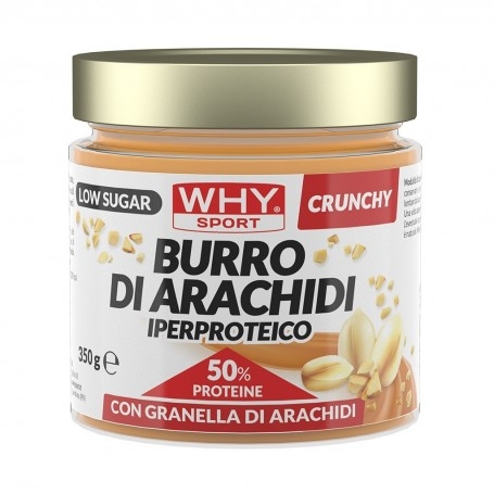 Burro di Arachidi WHY Sport, Burro di Arachidi Iperproteico, 350 g