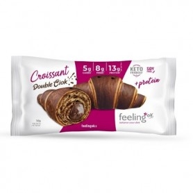 Pane e Prodotti da Forno Feeling Ok, Croissant Double Ciock, 50 g