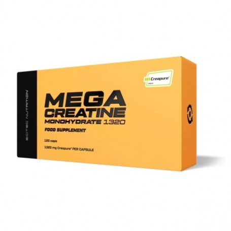 Creatina Scitec Nutrition, Mega Creatine Monohydrate, 120 cps