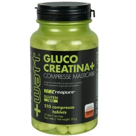 Creatina +Watt, Gluco Creatina, 210 cpr