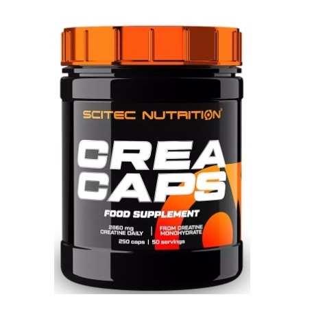 Creatina Scitec Nutrition, Crea Caps, 250 cps.