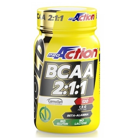 Aminoacidi Ramificati (Bcaa) Proaction, Gold Bcaa 2:1:1 + Beta alanina, 120 cpr