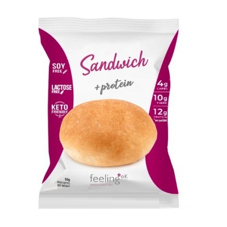 Pane e Prodotti da Forno Feeling Ok, Sandwich +Protein, 50 g