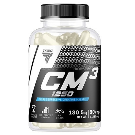 Creatina Trec Nutrition, CM3 1250, 90 cps