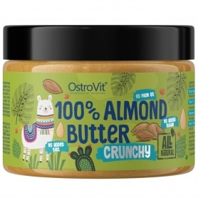 Burro di Mandorle OstroVit, 100% Almond Butter Crunchy, 500 g
