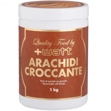 Burro di Arachidi +Watt, Arachidi Croccante, 1000 g