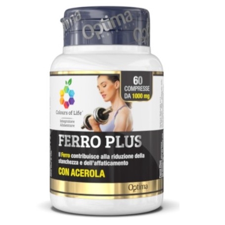Ferro Optima Naturals, Ferro Plus con Acerola, 60 cpr