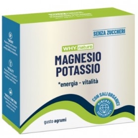 Zinco e Magnesio WHY Nature, Magnesio Potassio, 10 buste