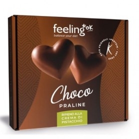 Biscotti e Dolci Feeling Ok, Choco Praline Ripiene al Pistacchio, 90 g