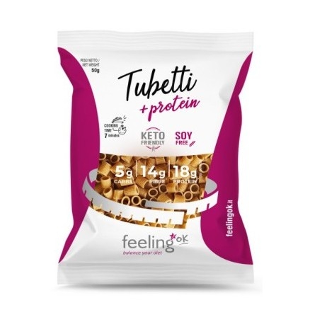 Pasta e Riso Feeling Ok, Tubetti +Protein, 50 g