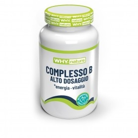 Vitamina B Why Nature, Complesso B Alto Dosaggio, 60 cpr