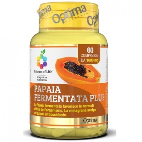 Antiossidanti Optima Naturals, Papaia Plus, 60 cpr