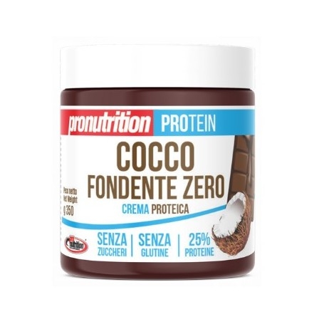 Creme Proteiche Pro Nutrition, Cocco Fondente Zero, 350 g
