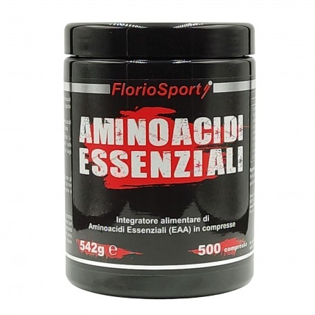 Aminoacidi essenziali FlorioSport, Aminoacidi Essenziali, 500 cpr