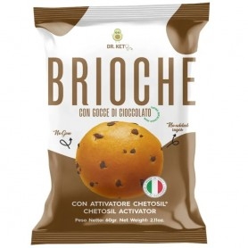 Biscotti e Dolci Dr.Keto, Brioche con gocce di cioccolato, 50 g