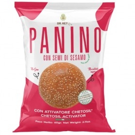 Scadenza Ravvicinata Dr.Keto, Panino con semi di sesamo, 60 g (Sc.12/2025)
