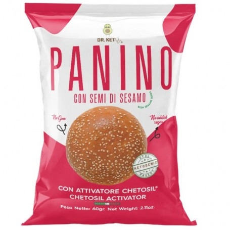 Scadenza Ravvicinata Dr.Keto, Panino con semi di sesamo, 60 g (Sc.12/2025)