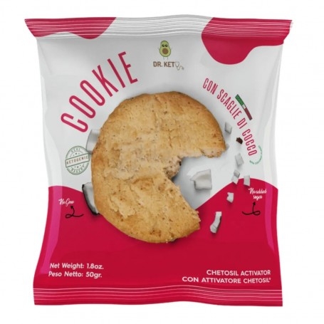 Biscotti e Dolci De.Keto, Cookie con Scaglie di Cocco, 50 g