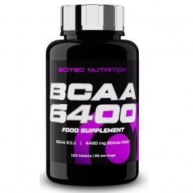 Aminoacidi Ramificati (Bcaa) Scitec Nutrition, Bcaa 6400, 125 tav.