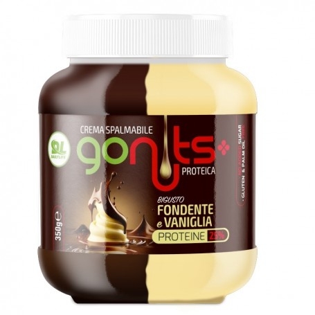 Creme Proteiche Daily Life, Gonuts Bigusto Fondente e Vaniglia, 350 g