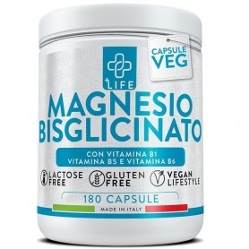 Zinco e Magnesio +Life, Magnesio Bisglicinato, 180 cps