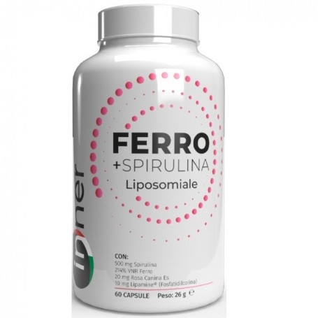 Ferro Inner, Ferro+ Spirulina Liposomiale, 60 cps